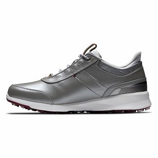 Scarpe Golf Footjoy Donna Stratos Spikeless Grigie Italia SGZ427019